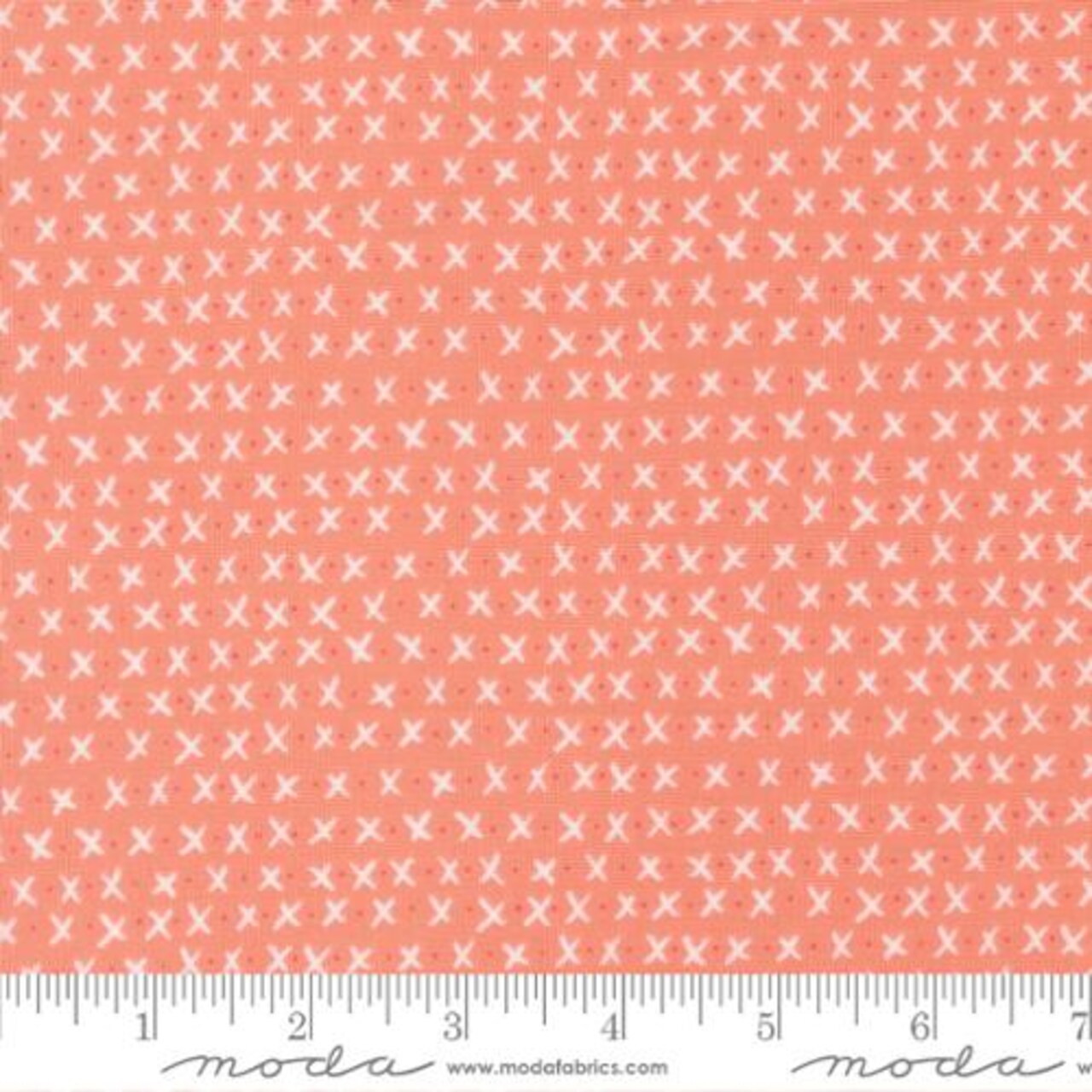 Fabric Moda Flower Xs and Os Lucky by the Quarter Yard 55705-23